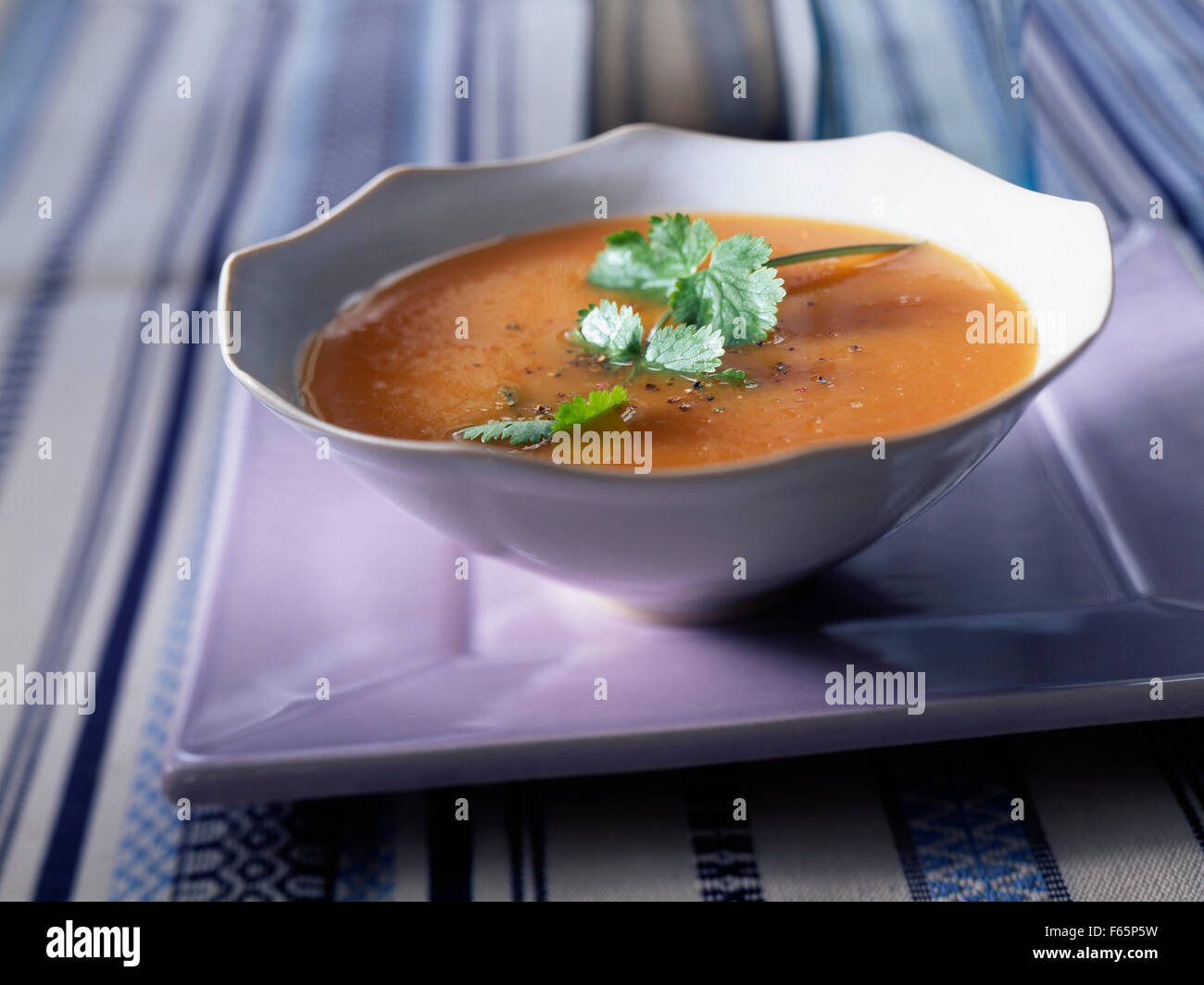 Soupe pomme sucrée Banque D'Images