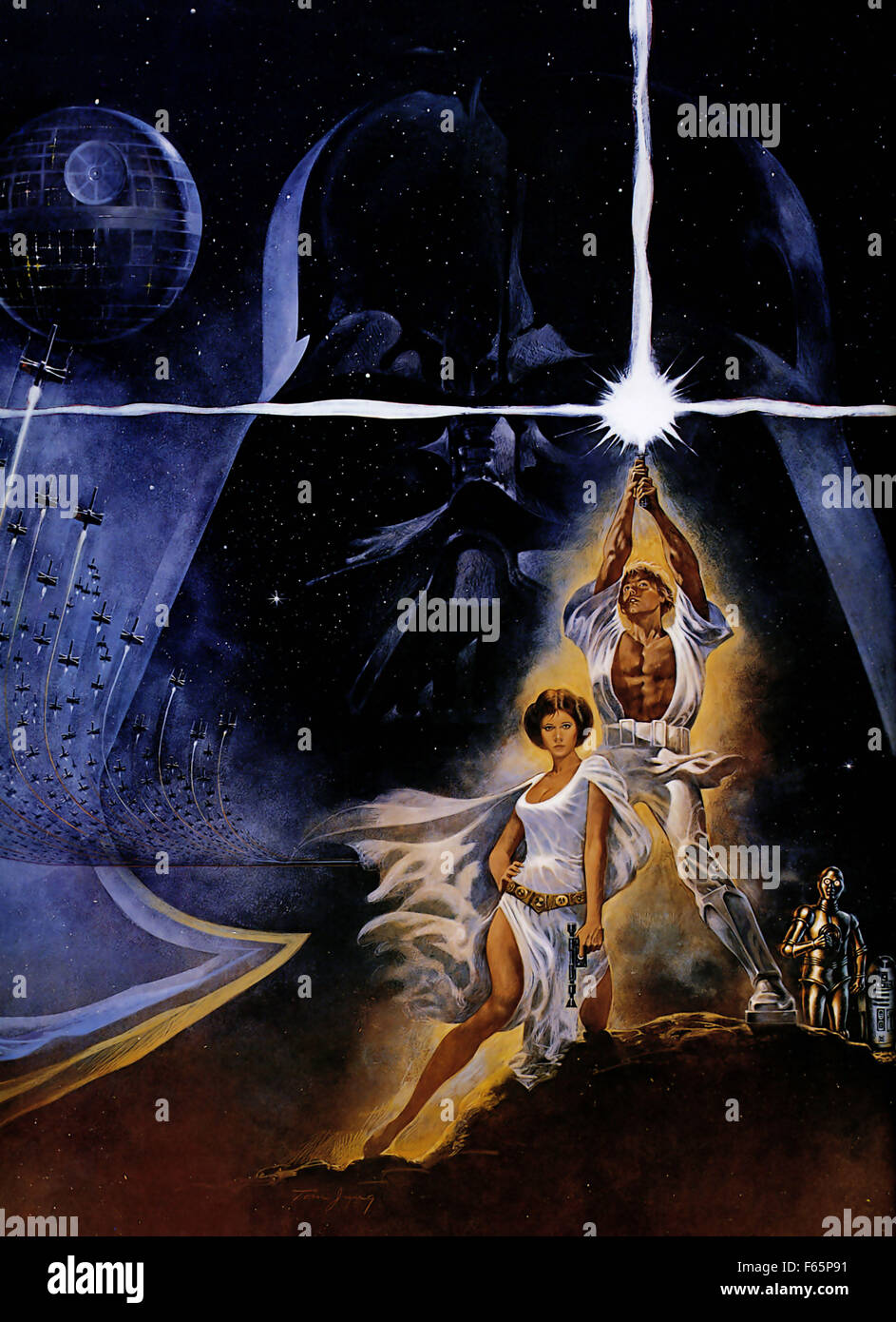Affiche cinema Star Wars Un nouvel espoir 1977