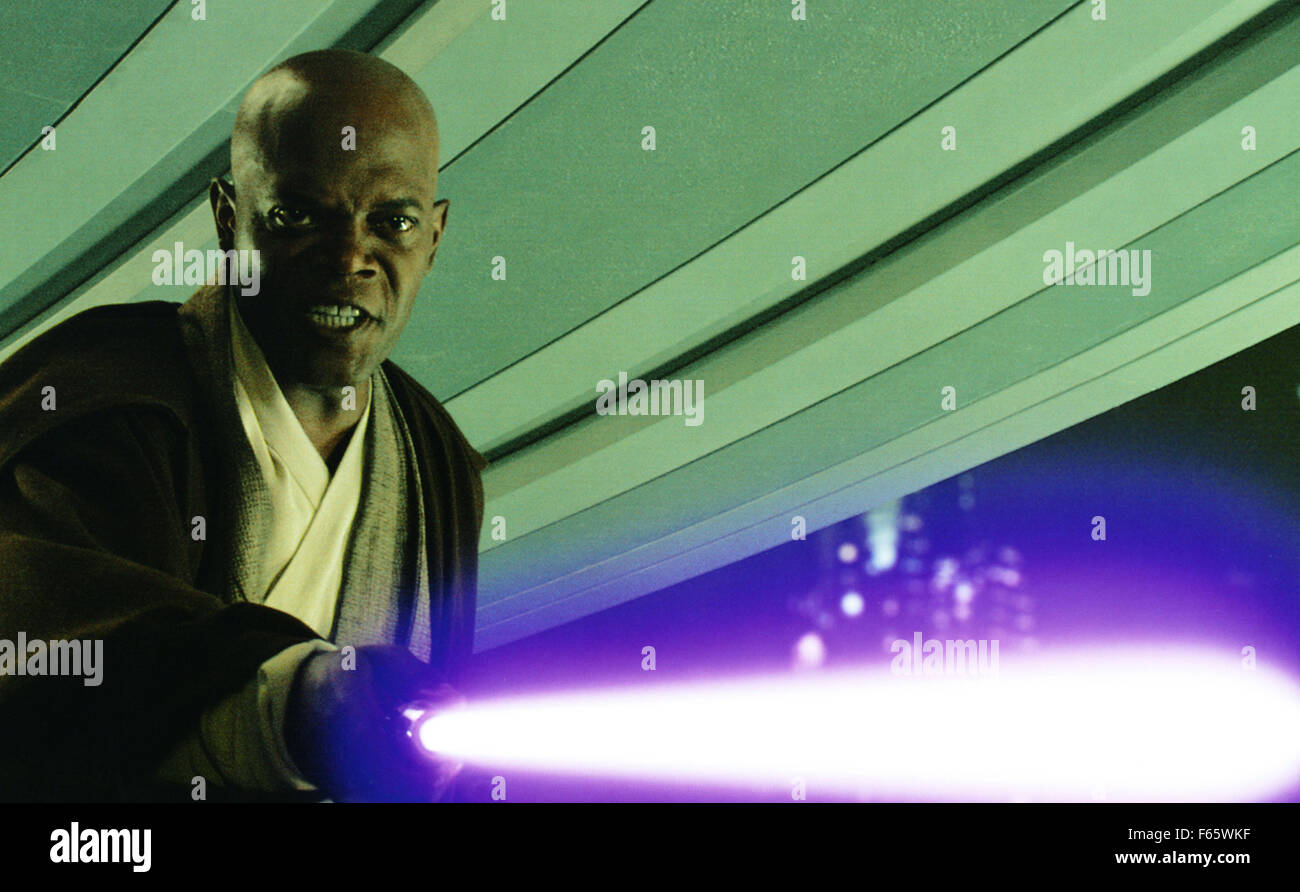 Star Wars Episode 3, la Revanche des Sith USA Année : 2005 Réalisateur : George Lucas Samuel L. Jackson Banque D'Images