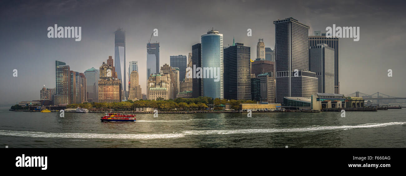 L'île de Manhattan New York City Banque D'Images