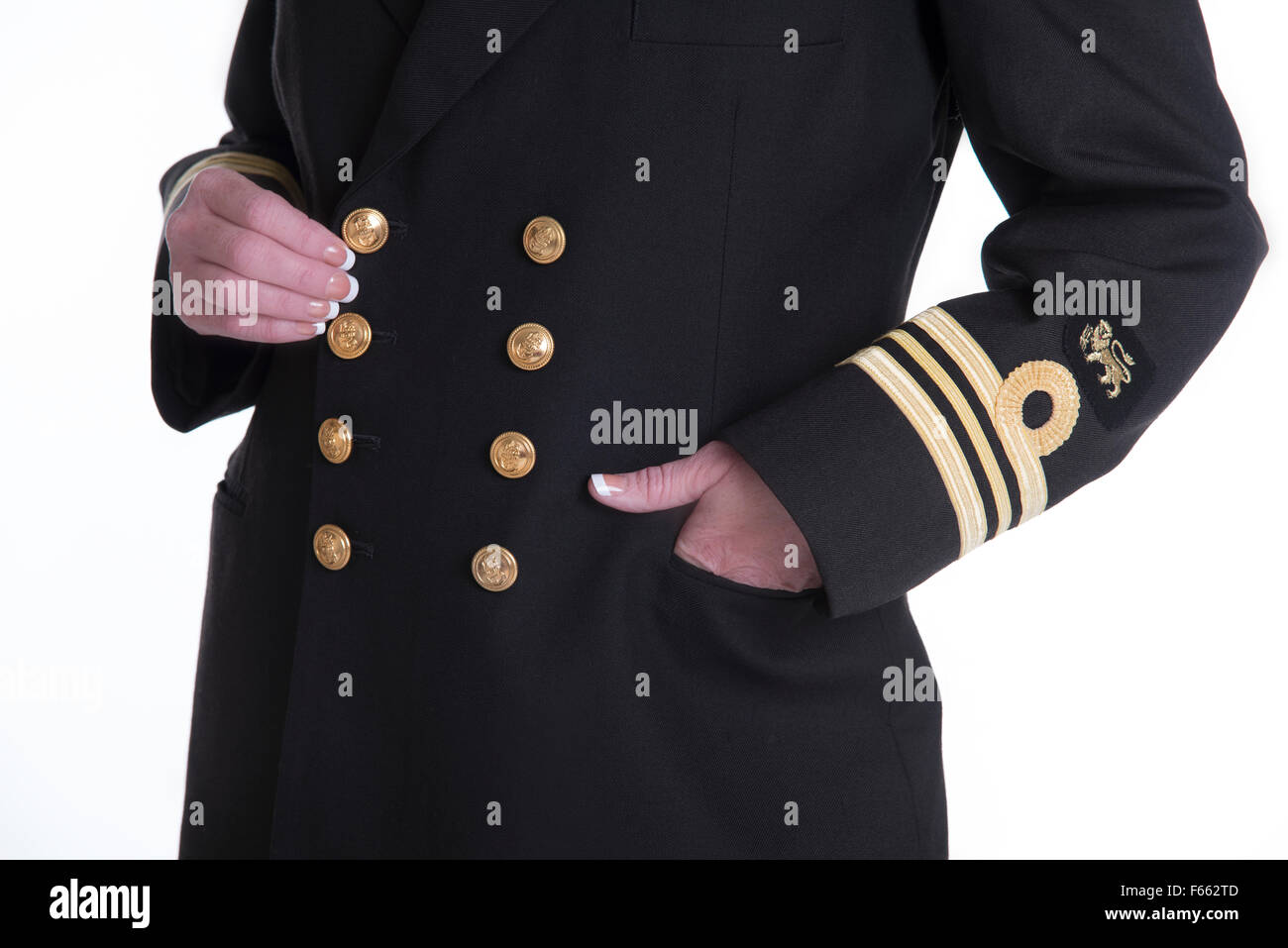 Commandant Lt femme en uniforme d'officier de marine Photo Stock - Alamy