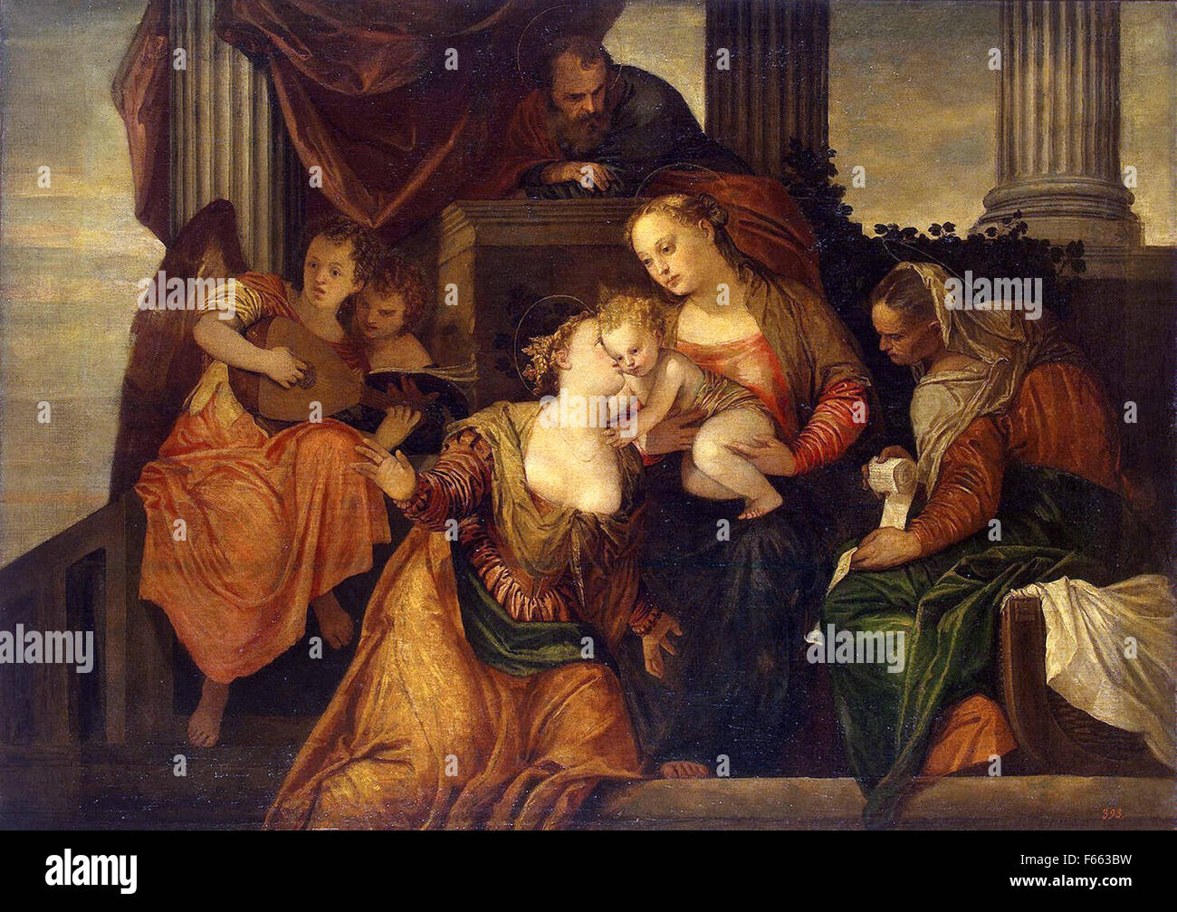 The mystic marriage of saint catherine Banque de photographies et d ...