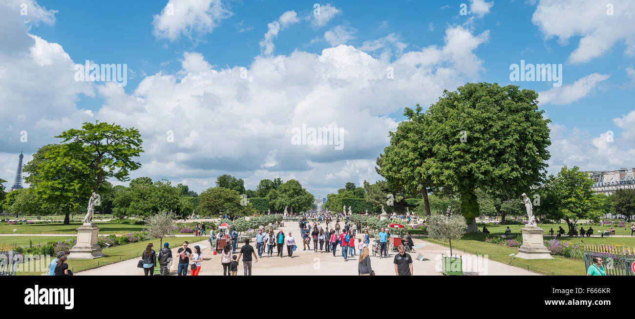 Jardin des Tuileries, Paris, Ile-de-France, France Banque D'Images