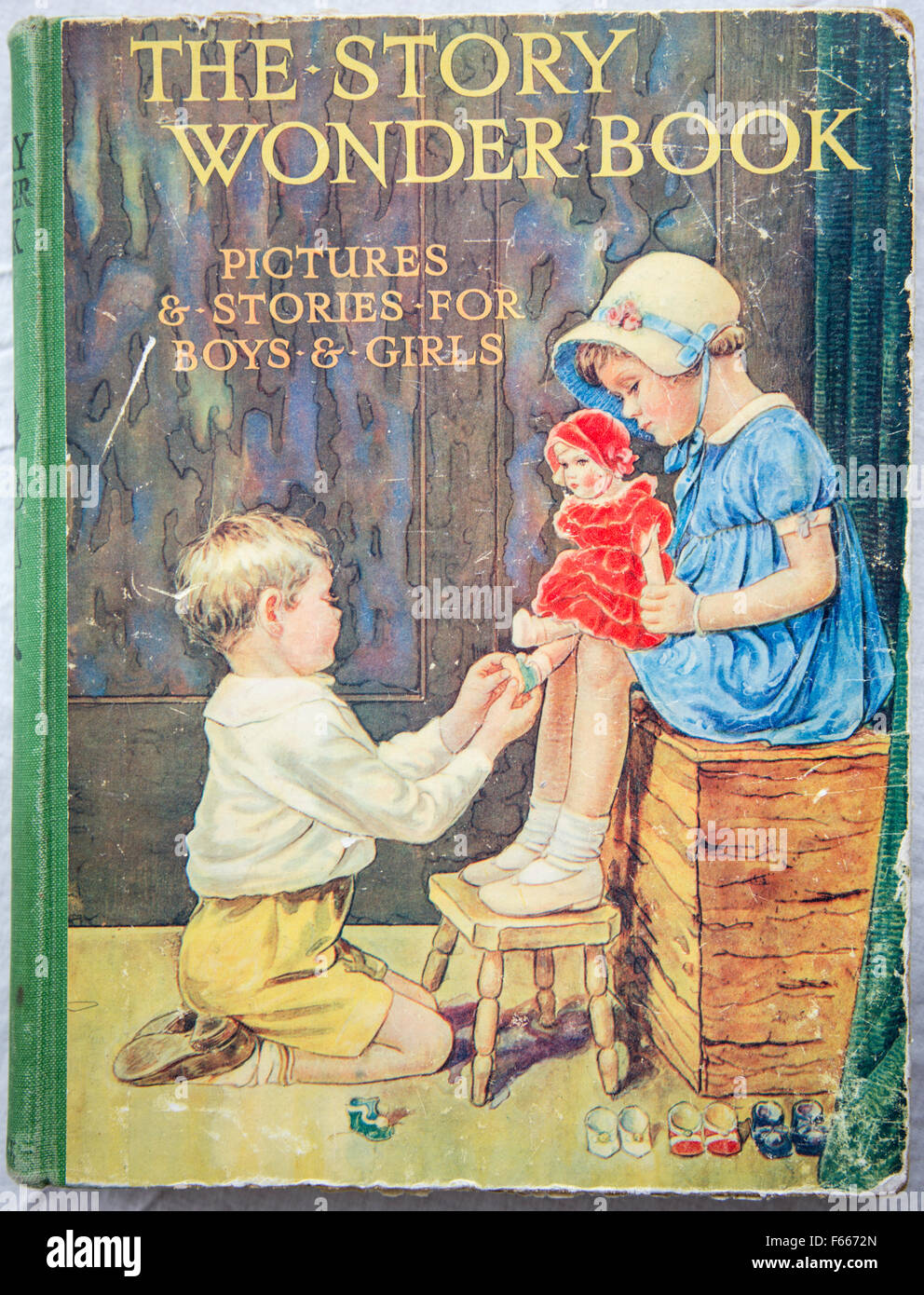 1930 Livre d'histoire pour enfants, England, UK Banque D'Images