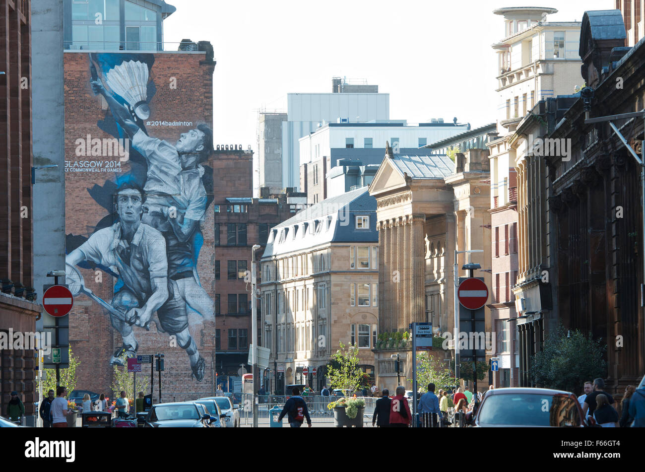 Wilson Street, Glasgow, ville marchande. Banque D'Images