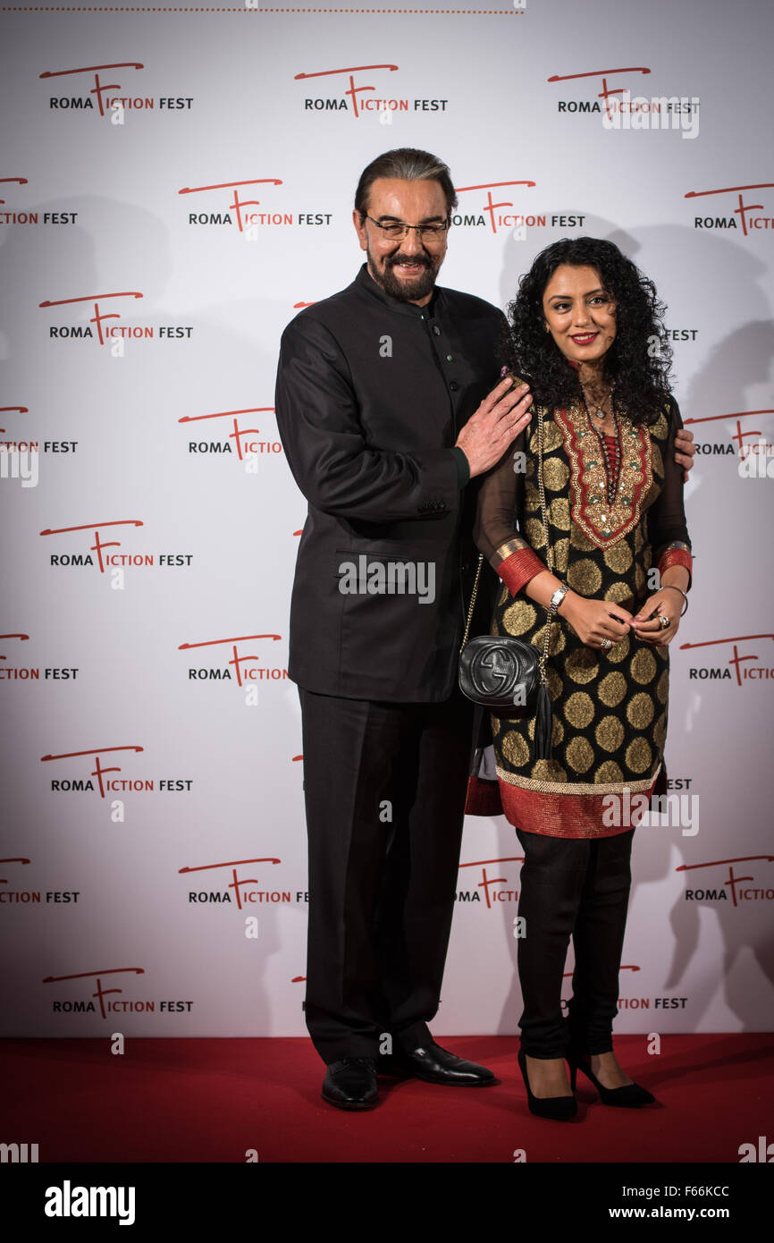 Rome, Italie. 12Th Nov, 2015. Actor Kabir Bedi assiste à un photo-call pour Bouddha : "Roi des rois" au cours de la 9e Roma Fiction Fest au cinéma Adriano. Credit : Andrea Ronchini/Pacific Press/Alamy Live News Banque D'Images