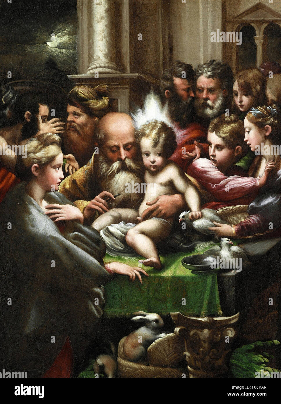Parmigianino - La circoncision Banque D'Images