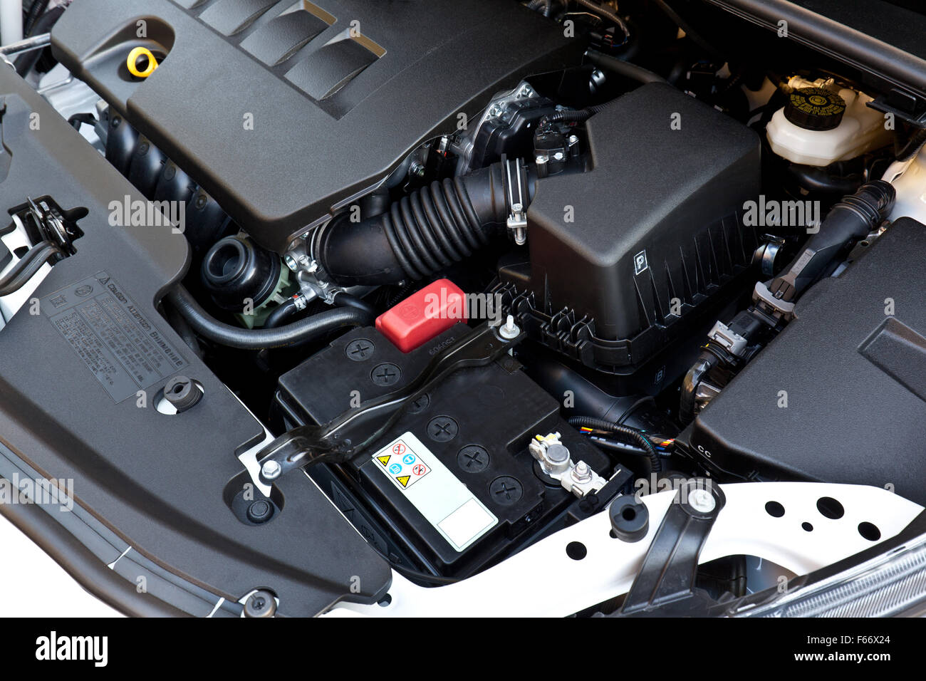 Arrière-plan de moteur de voiture à essence modernes Banque D'Images