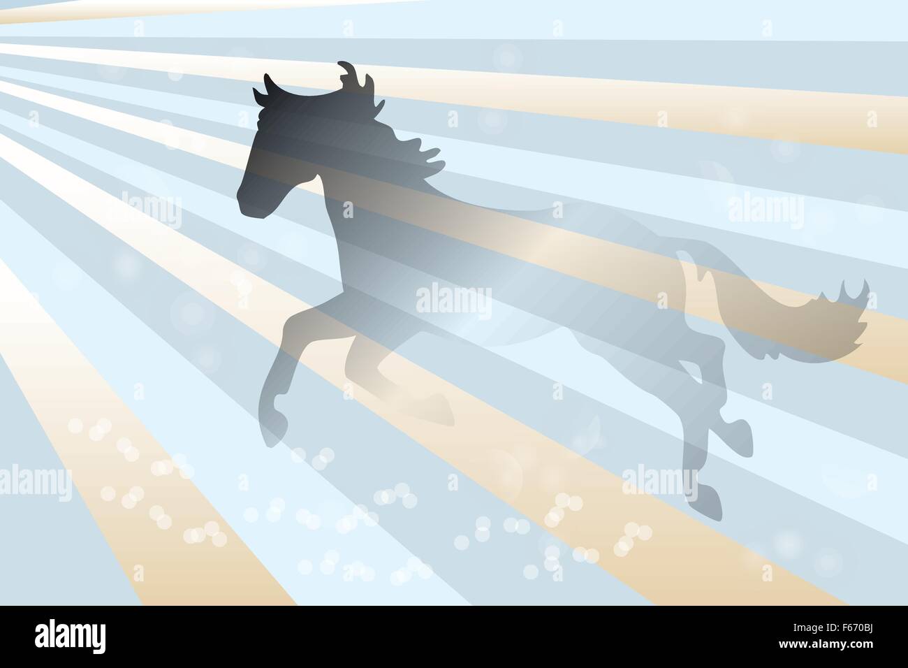 Résumé fond avec plus de cheval de course rétro arrière avec bulles chatoyantes - illustration Illustration de Vecteur