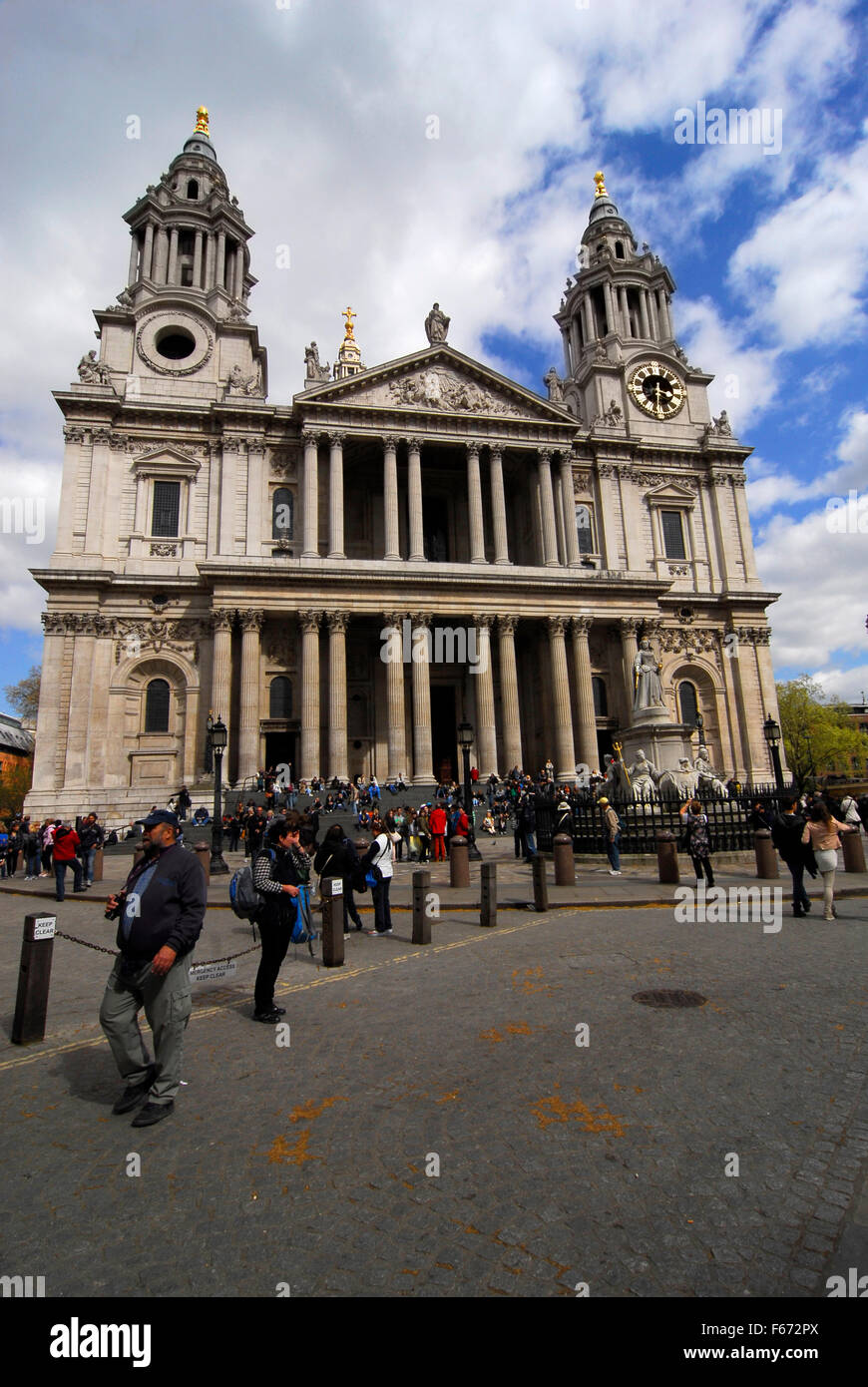 La Cathédrale St Paul, London, Londres, Royaume-Uni Banque D'Images