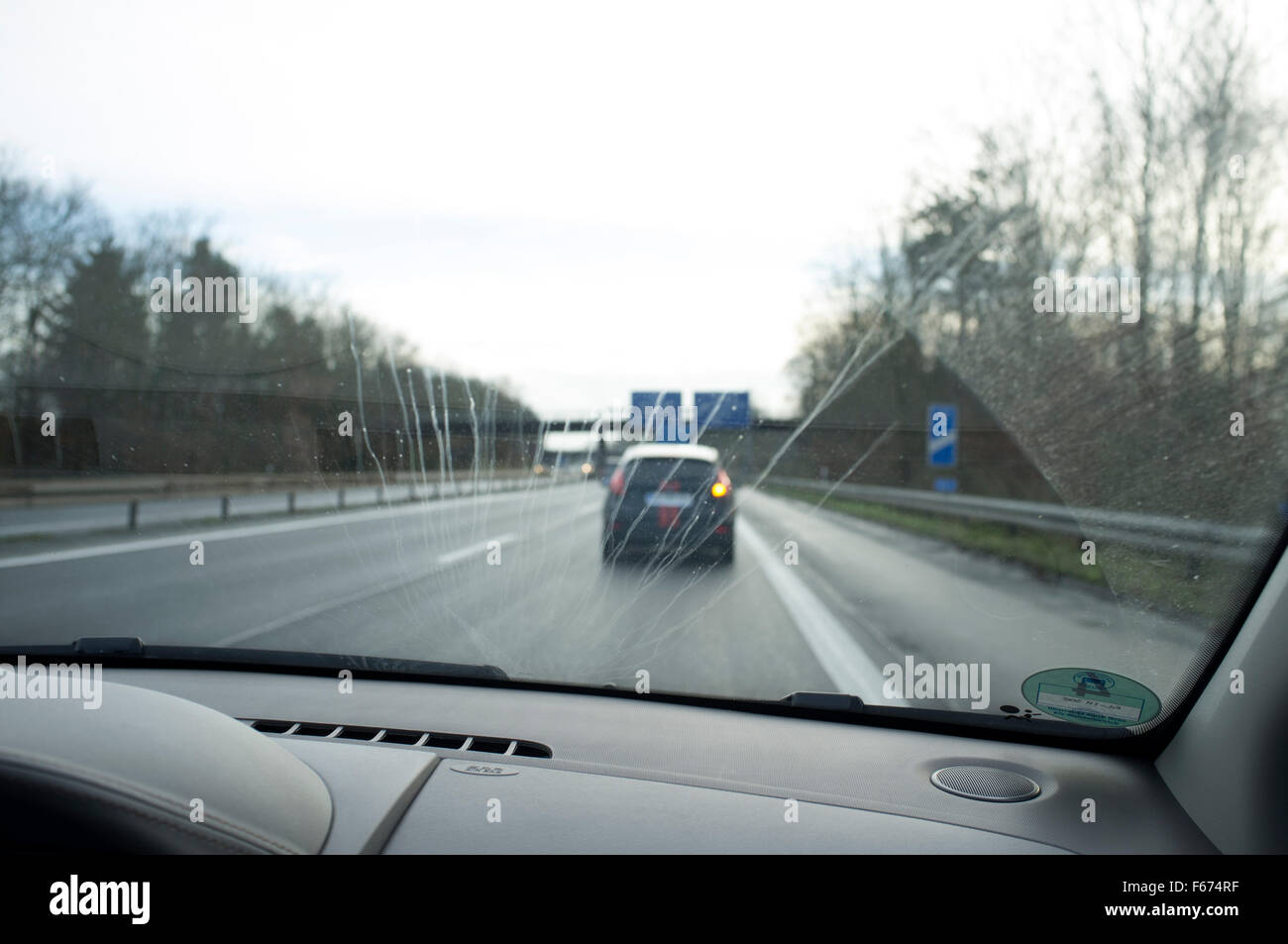 Tableau de bord de RENAULT Twingo Banque D'Images