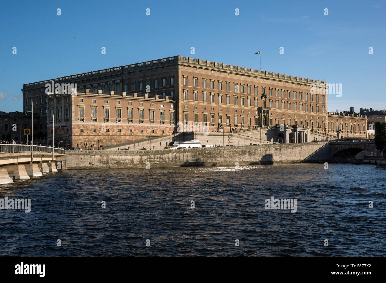 Royal Palace, la résidence officielle et le grand palais royal du monarque suédois, Stockholm, Suède Banque D'Images