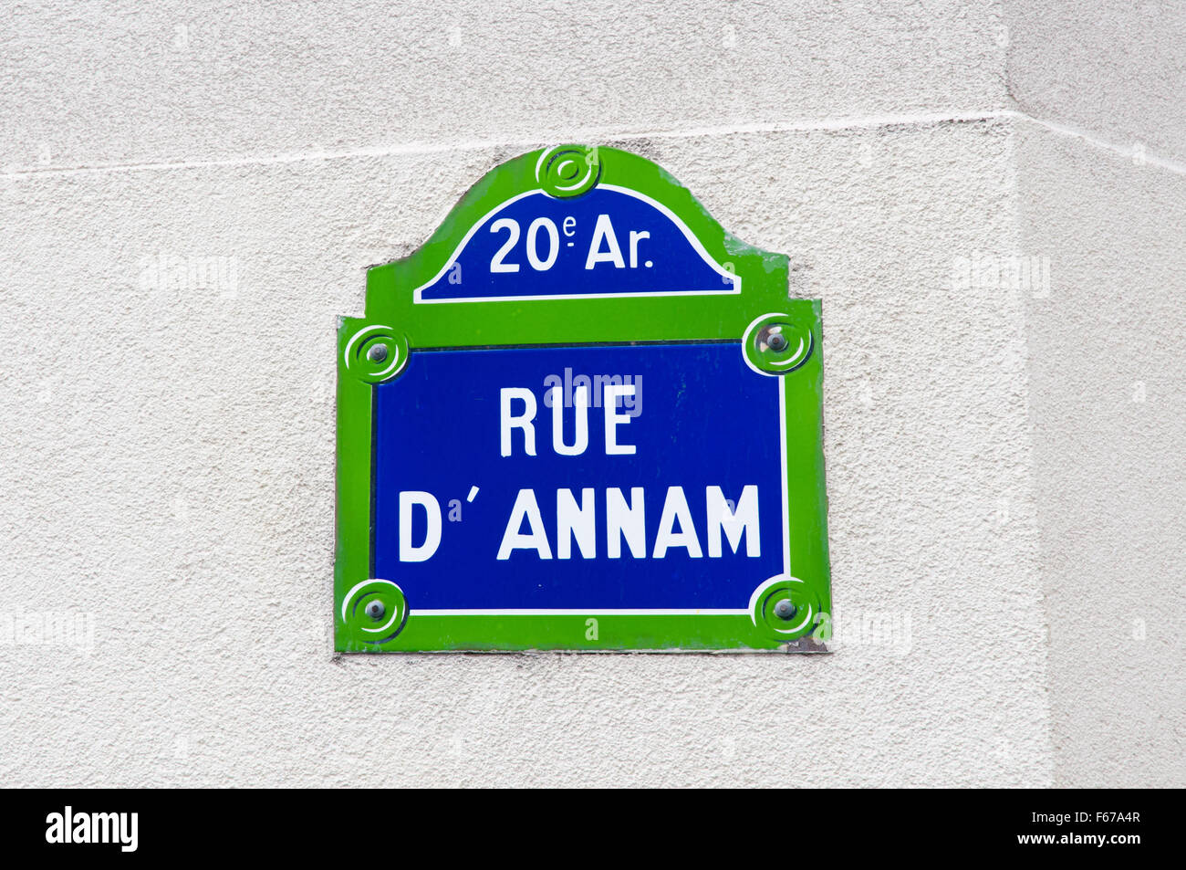 Panneau de signalisation bleu paris Banque de photographies et d’images ...