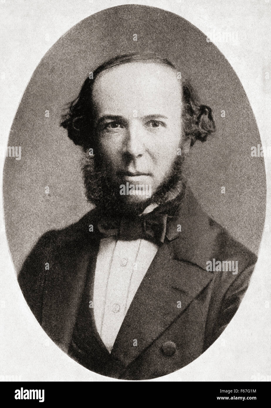 Herbert Spencer, 1820 - 1903. Philosophe anglais, biologiste, anthropologue, sociologue, et d'éminents théoricien politique libérale classique de l'ère victorienne. Banque D'Images