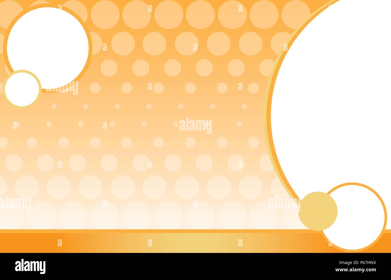 Cercle d'Or jaune Fond de carte postale Illustration de Vecteur