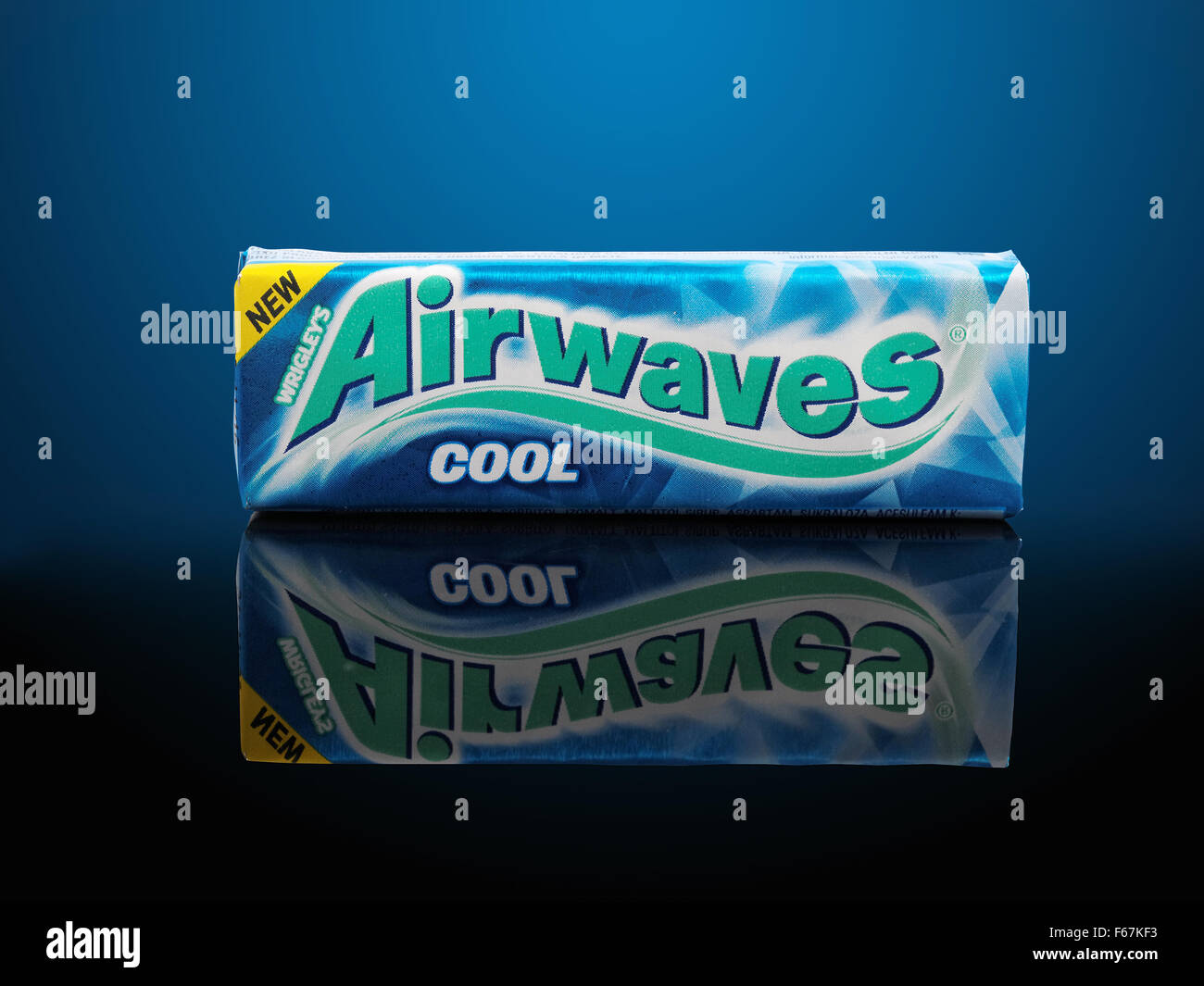 Chewing-gum Airwaves. Ondes est une marque de chewing-gum sans sucre produit par le Wrigley Banque D'Images
