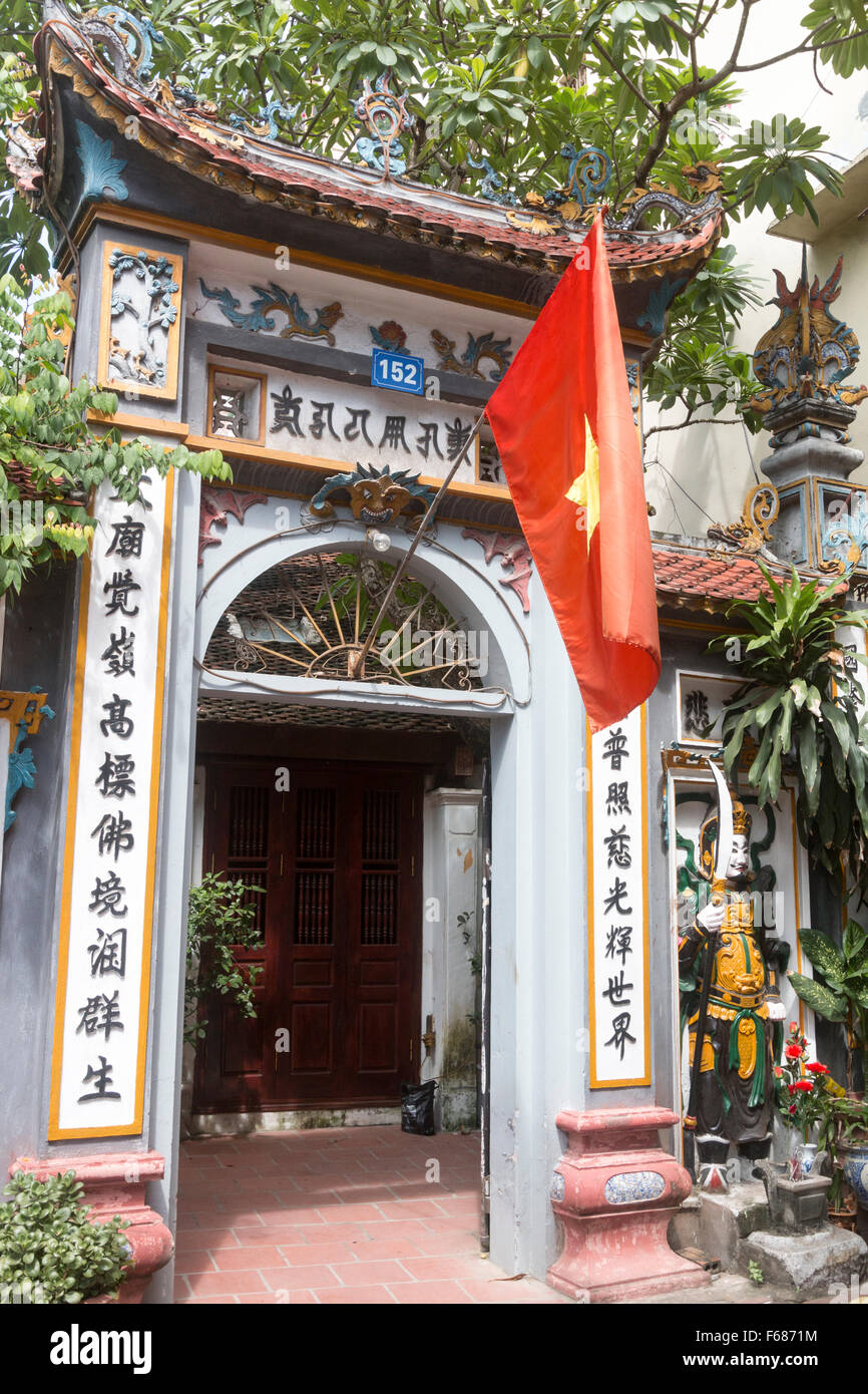 Temple religieux à Hanoi, Vietnam, Asie Banque D'Images