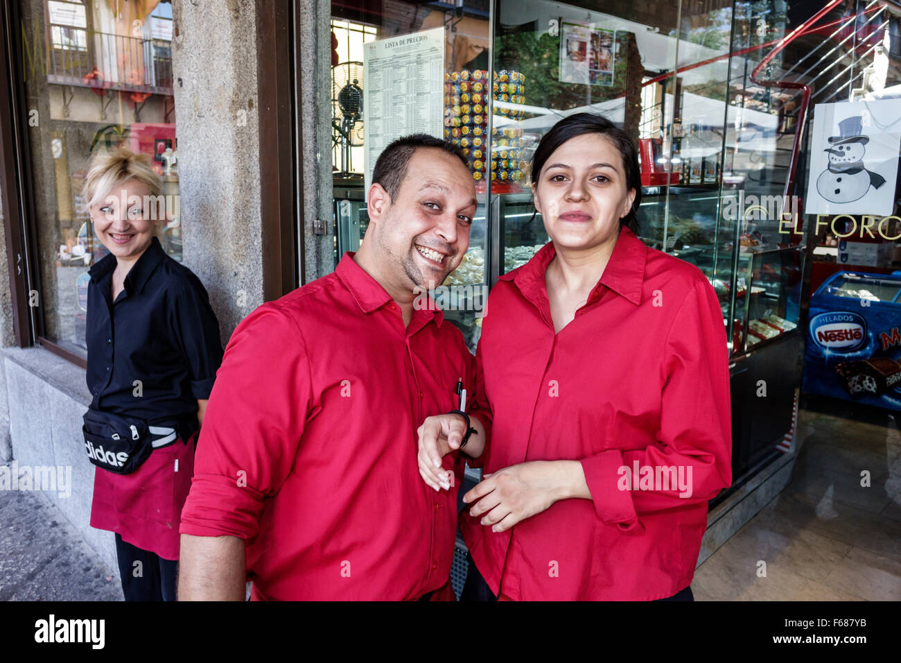Tolède Espagne, Europe, Espagnol, hispanique hispanique Latins Latino Latinos, hispanophone, Plaza de Zocodover, centre historique, El Foro, restaurant Rest Banque D'Images