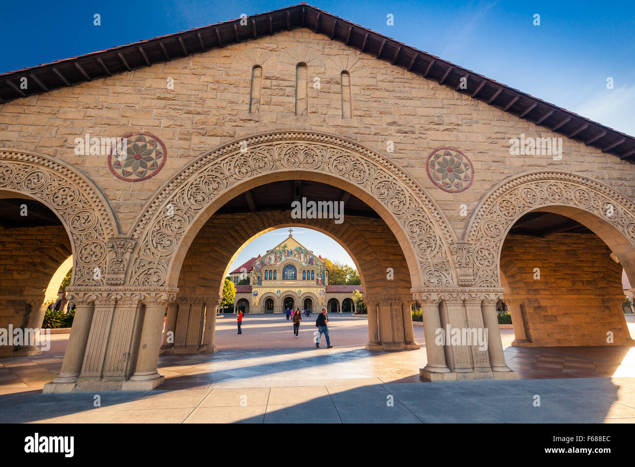 PALO ALTO, USA - 22 OCT 2014 : Memorial Church à l'Université de Stanford. L'Université de Stanford est l'une des plus grandes sociétés de recherche Banque D'Images