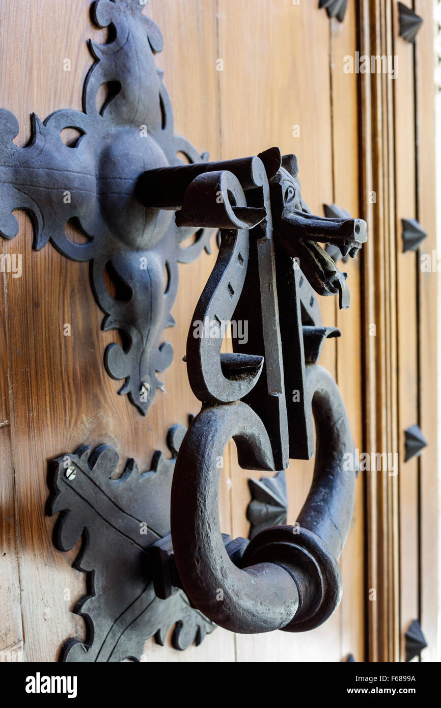 Tolède Espagne,Europe,espagnol,porte hispanique,knocker,humour,humoristique,humoristique,Spain150703117 Banque D'Images
