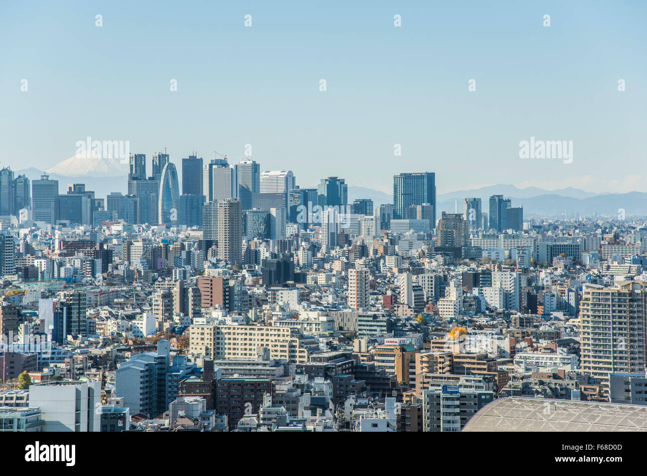 Gratte-ciel de Shinjuku et le Mt Fuji, vue d'Bunkyo-Ku,Tokyo, Japon Banque D'Images