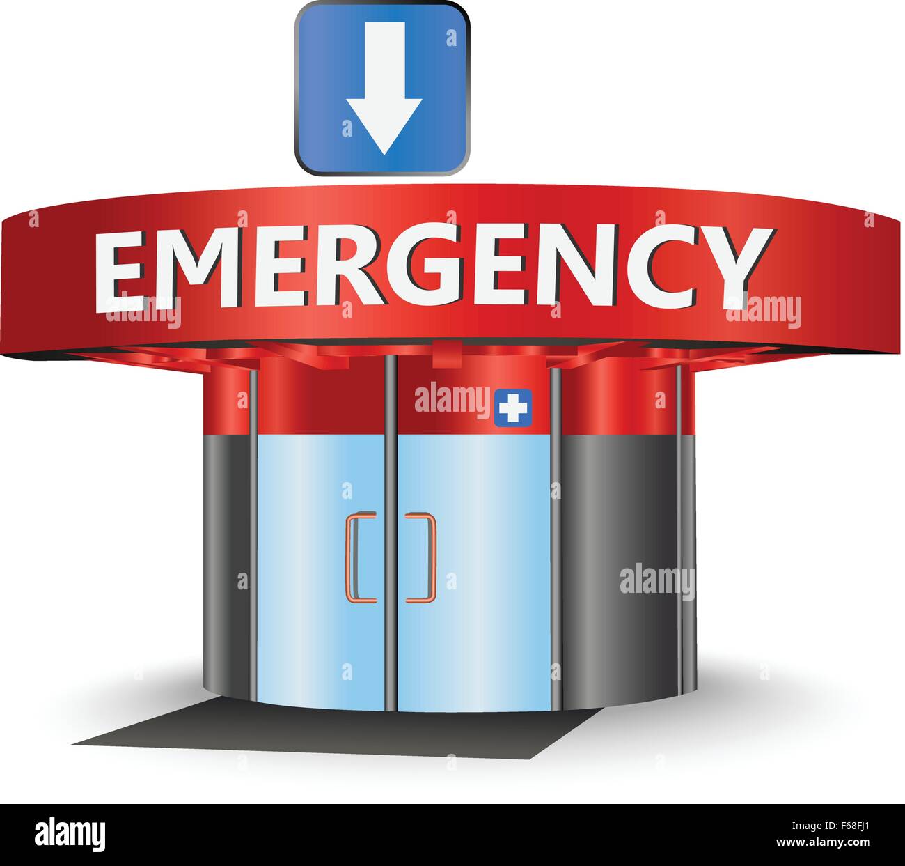 La construction d'urgence comme un symbole Illustration de Vecteur