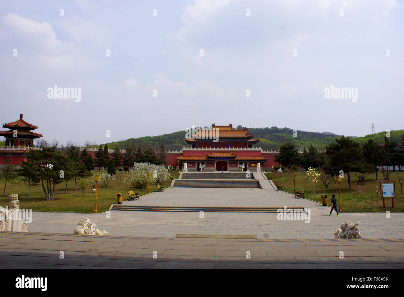 Jardin de Bouddha de Jade. Vestiges de l'hôtel de saints (Sheng Li). Banque D'Images