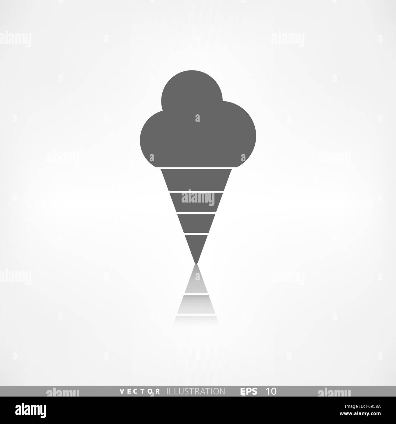 L'icône web de crème glacée Illustration de Vecteur