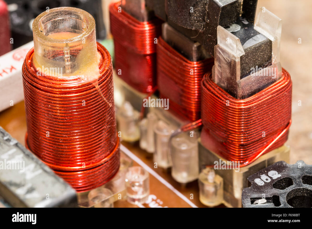 Antennes RF dans un circuit radio - divers composants électroniques Photo  Stock - Alamy