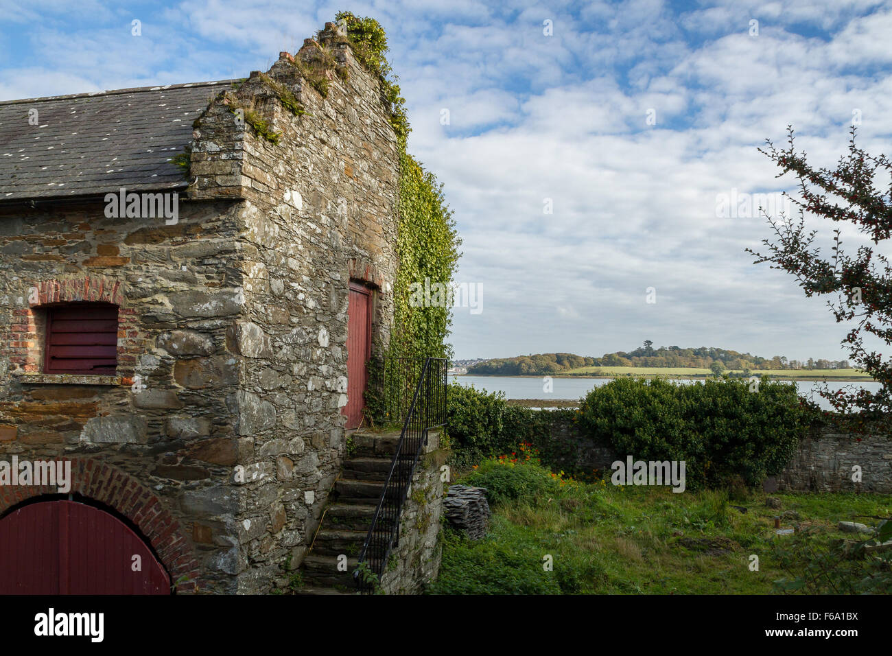 Ancien bâtiment en pierre, l'Irlande du Nord Banque D'Images