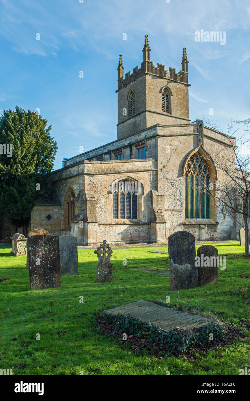 Stow on the Wold St Edward's Church dans les Cotswolds Banque D'Images