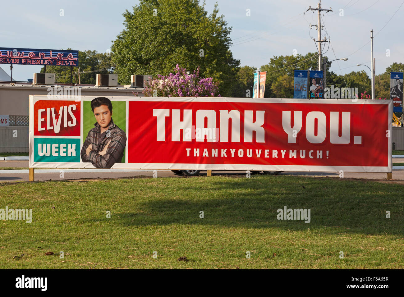 Merci beaucoup, la semaine 2015 Elvis Graceland, Memphis, Tennessee Banque D'Images