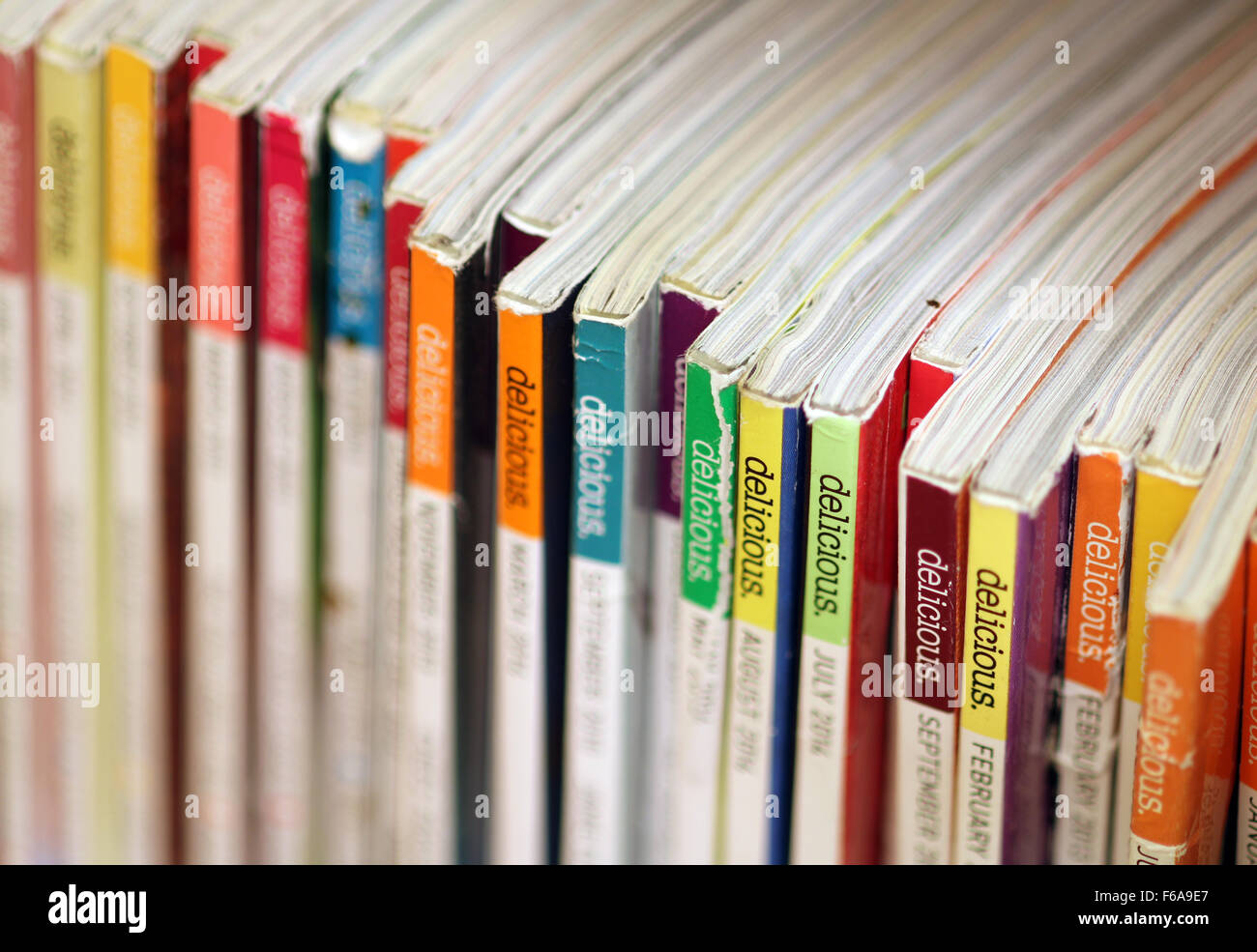 Magazines de cuisine Banque D'Images