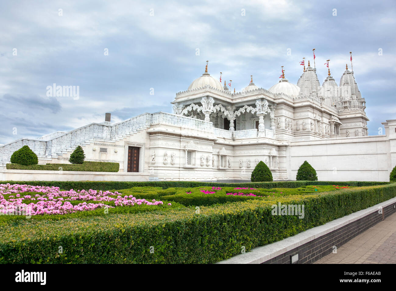 Temple BAPS Shri Swaminarayan Mandir (Temple), Neasden Neasden, Brent, London, UK Banque D'Images