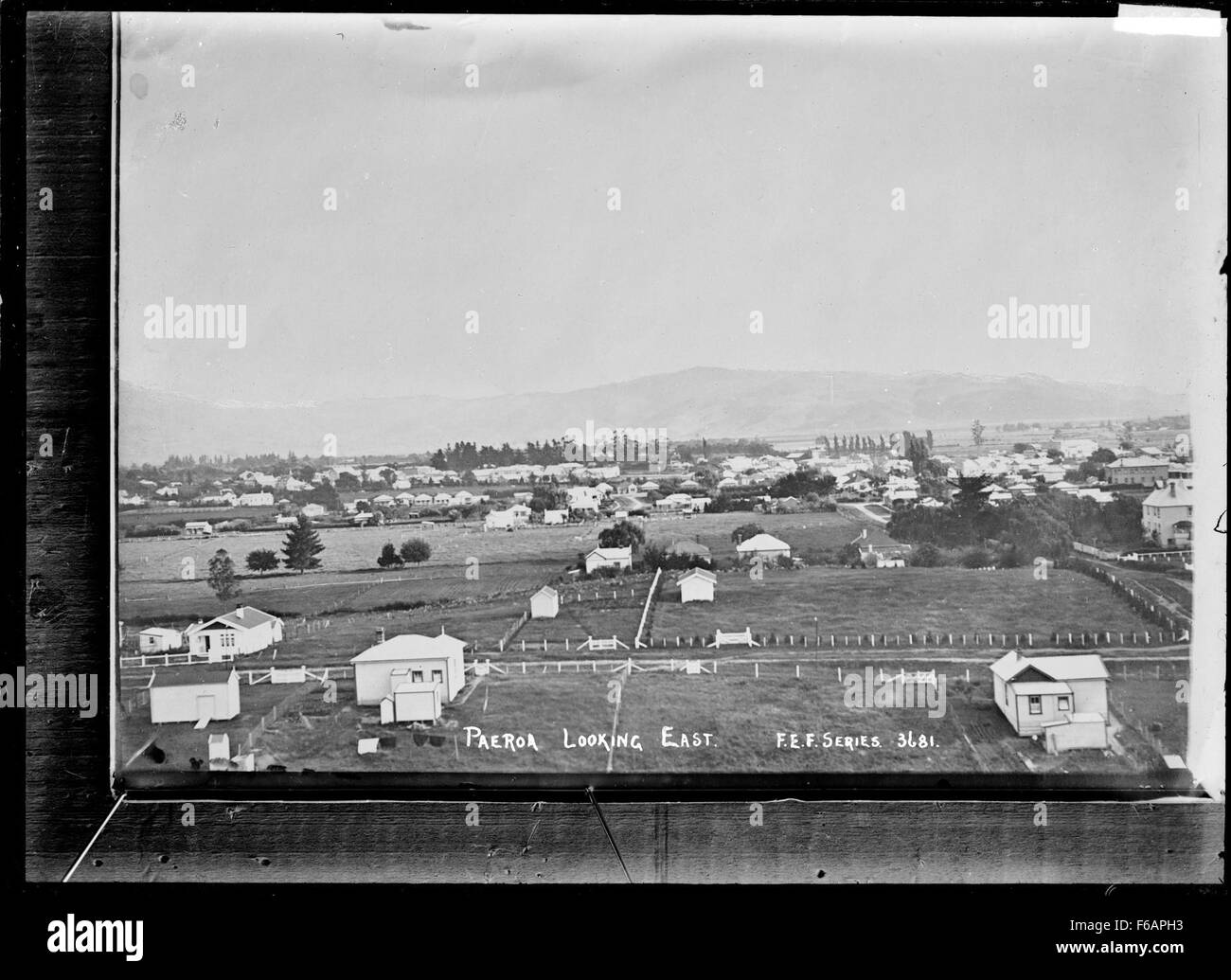 Paeroa, à l'Est, ca 1918 - Photo prise par Fred Banque D'Images