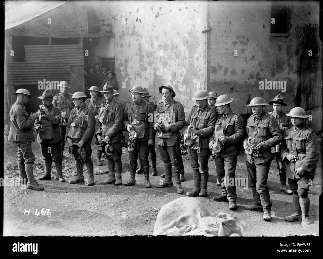 La Première Guerre mondiale, des soldats néozélandais d'inspecter