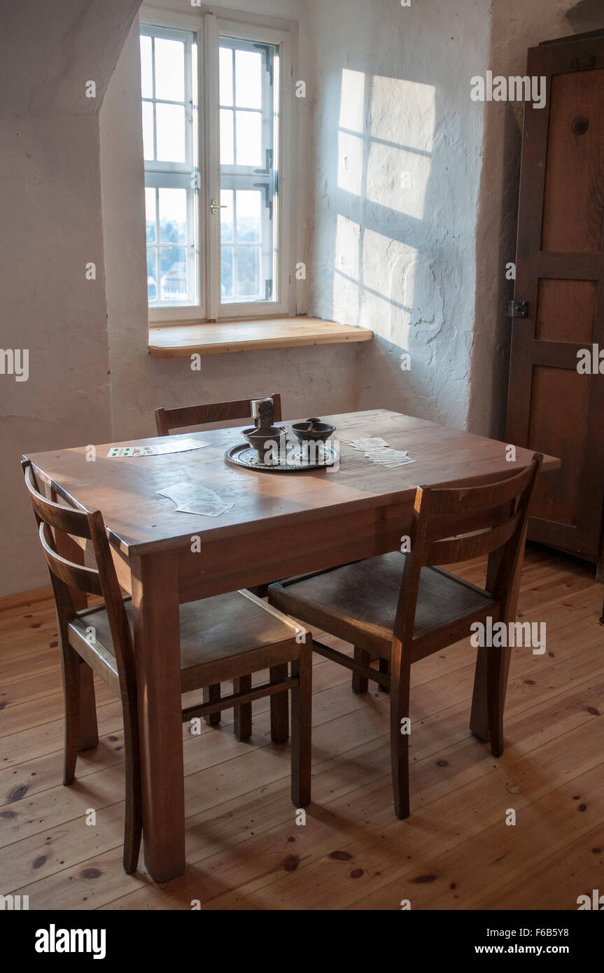 Intérieur du Château de Colditz, le soi-disant 'preuve' échapper d'un camp de prisonniers de la Seconde Guerre mondiale pour des Alliés prisonniers de guerre Banque D'Images