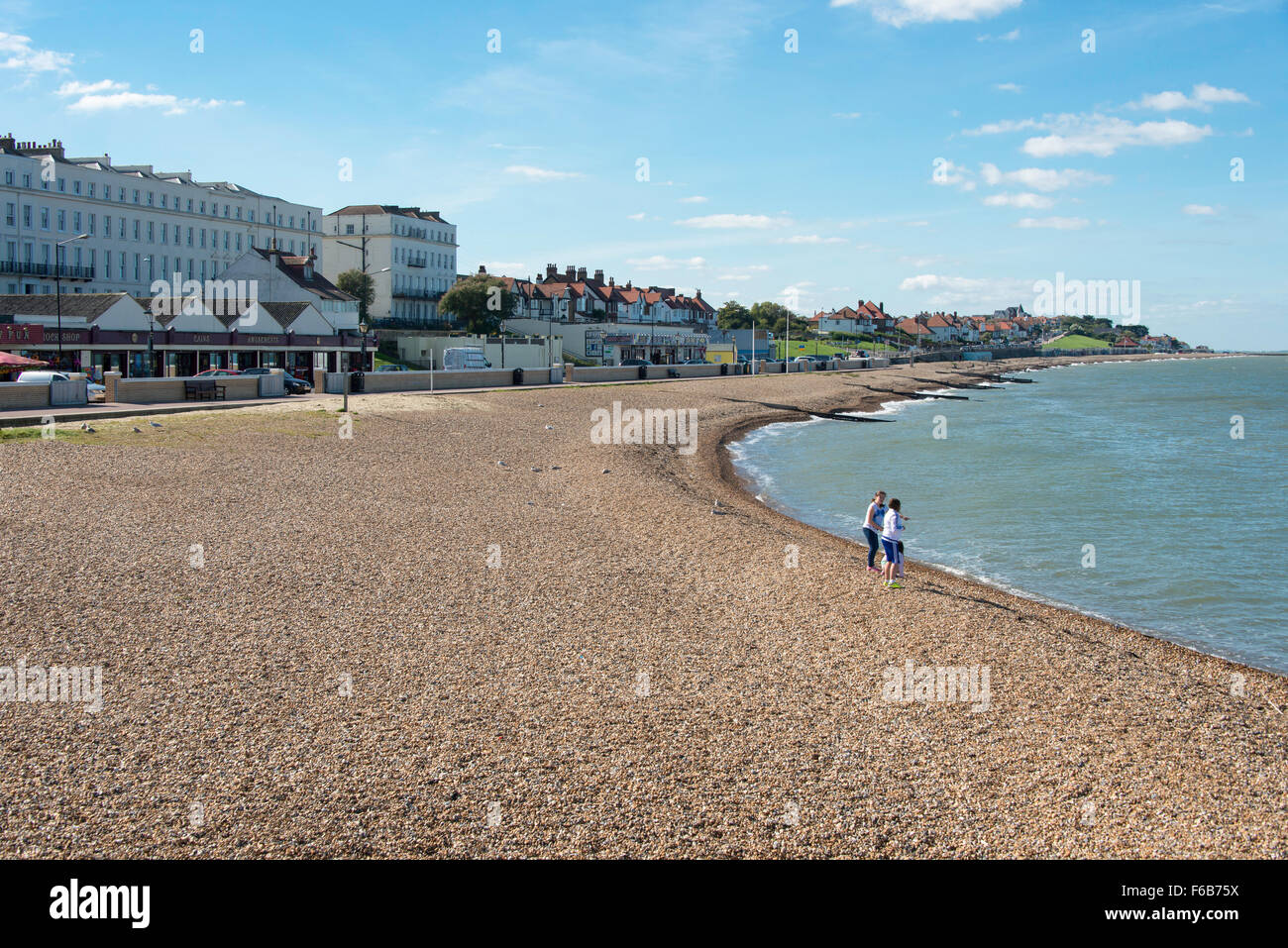Herne Bay Beach, Herne Bay, Kent, Angleterre, Royaume-Uni Banque D'Images