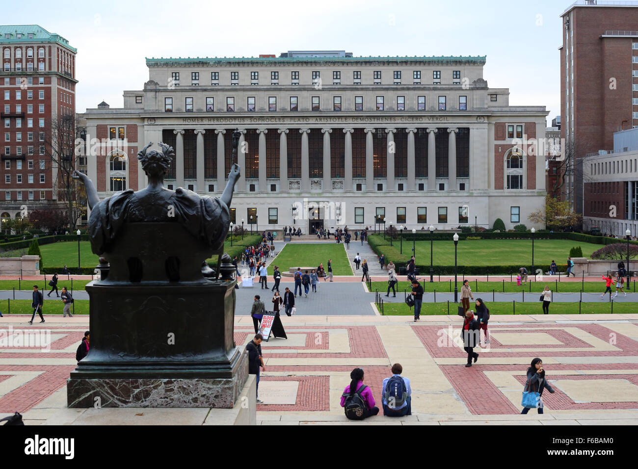 L'Université de Columbia, New York, NY. Banque D'Images