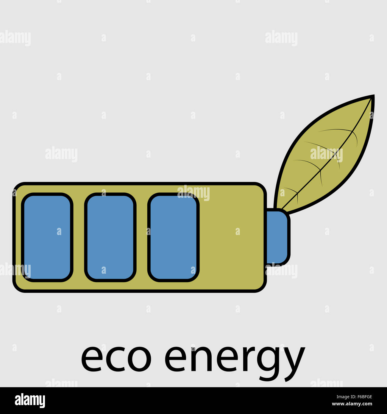 La batterie de l'énergie Eco avec la leaf. Le recyclage de l'écologie, de l'électricité de puissance, technologie de recyclage, de charger l'accumulateur électrique, bio natur Banque D'Images