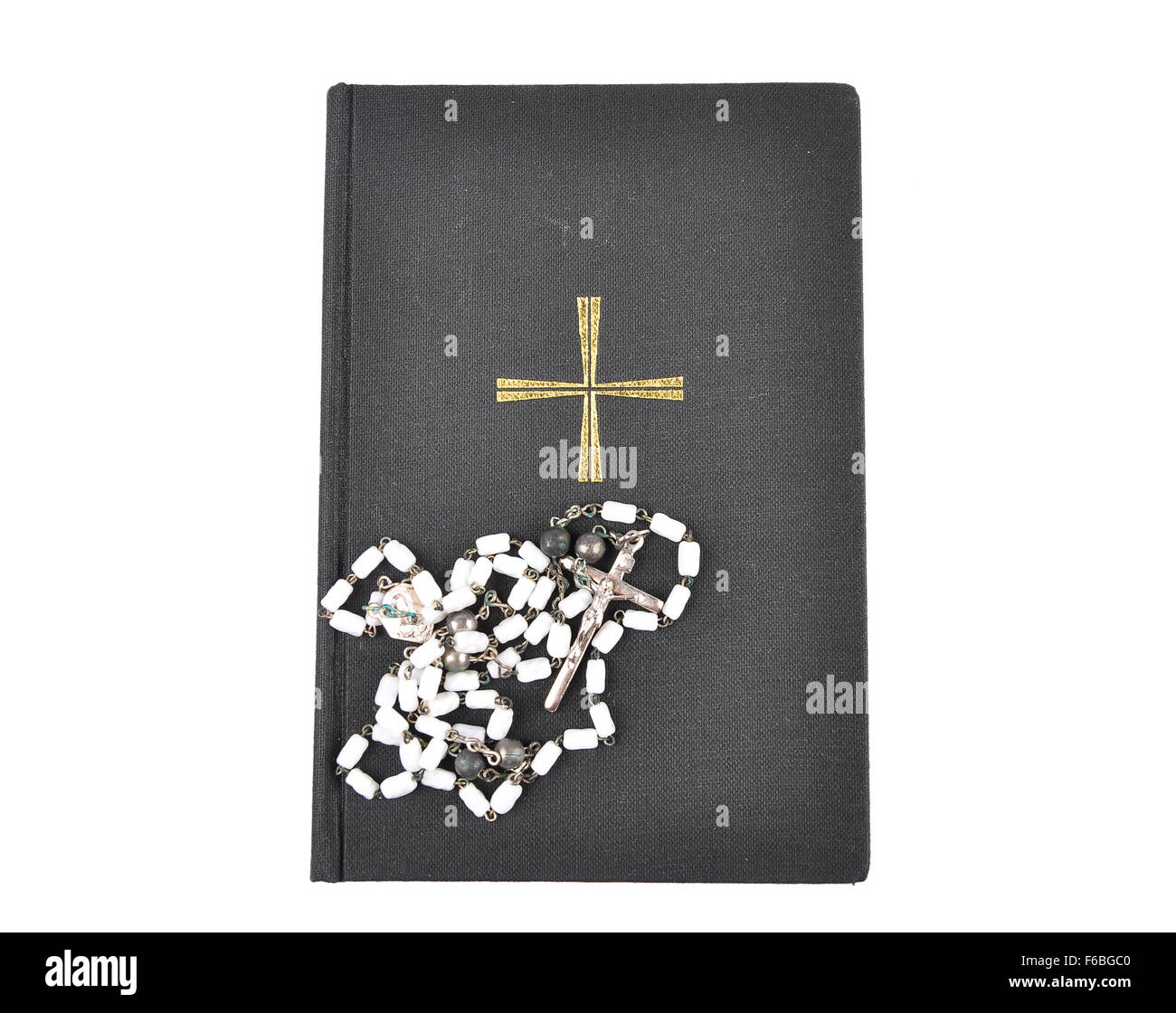 Livre de prière Chapelet avec Banque D'Images