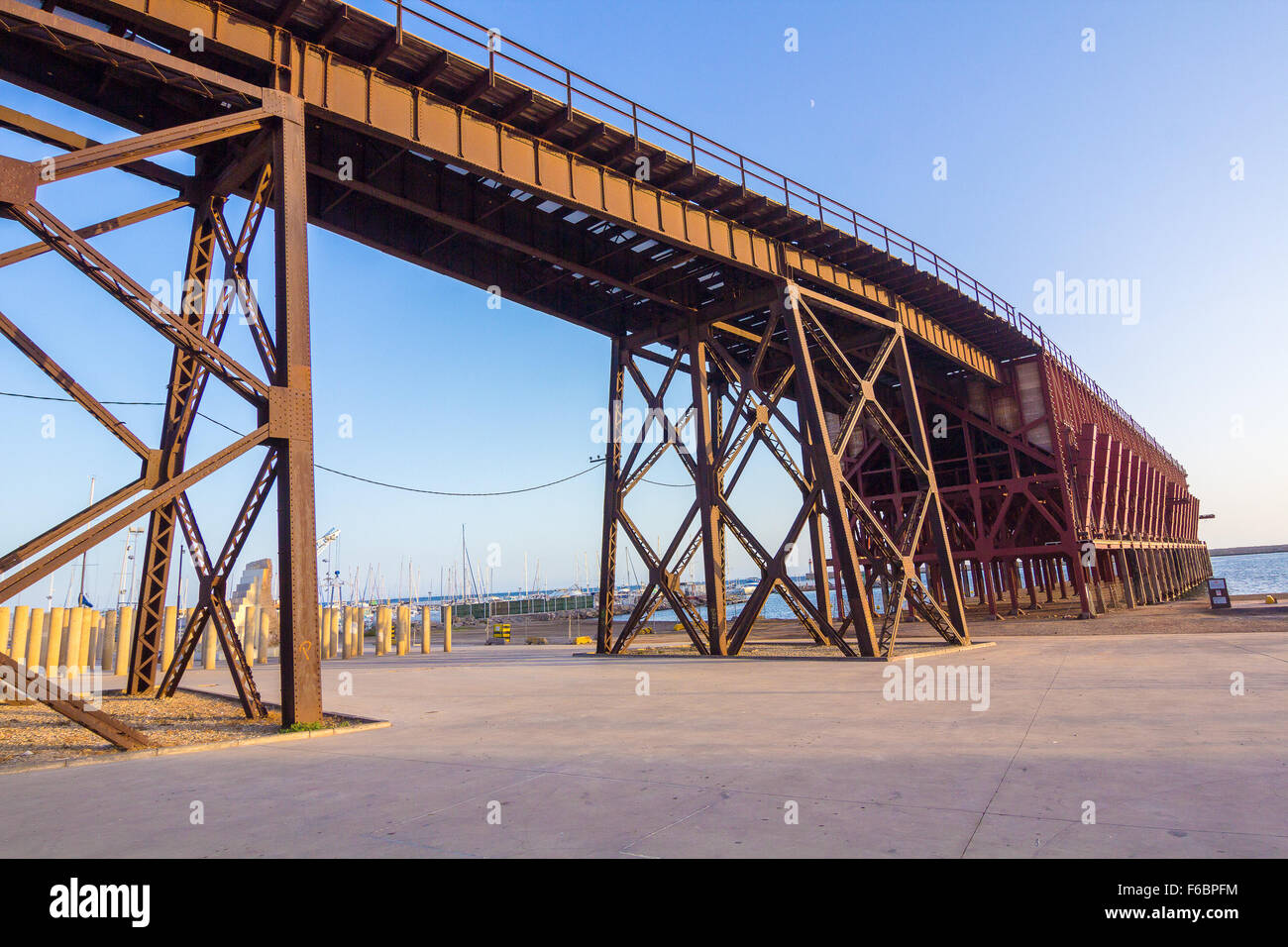 Almeria célèbre monument "Le câble" Anglais sur Almeria Espagne Banque D'Images