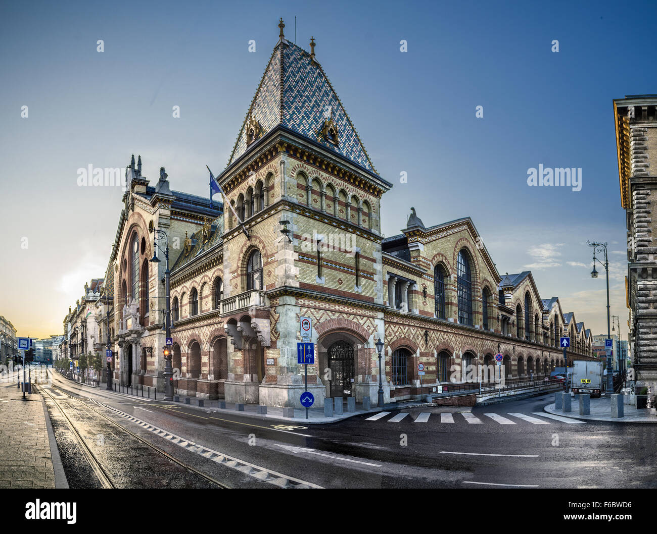 La Grande Halle, Budapest, Hongrie Banque D'Images