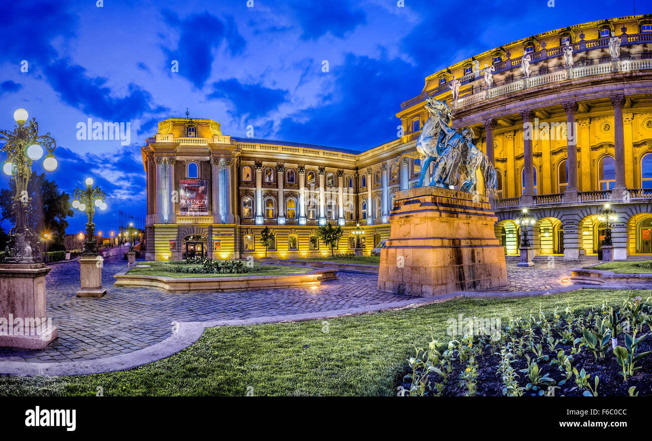 Palais Royal sur la colline du Château, Budapest, Hongrie Banque D'Images