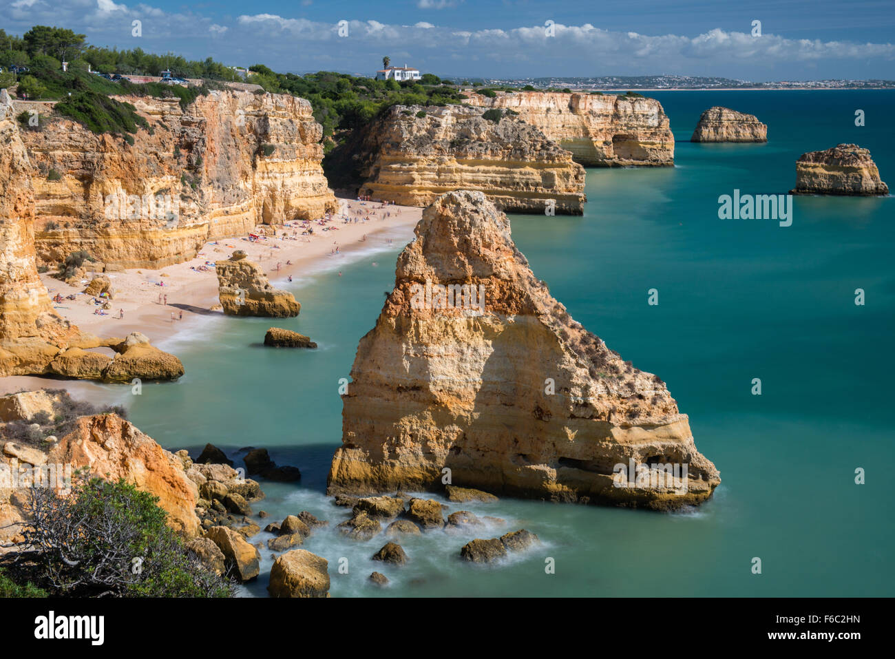 Praia da Marinha, Algarve, Portugal Banque D'Images