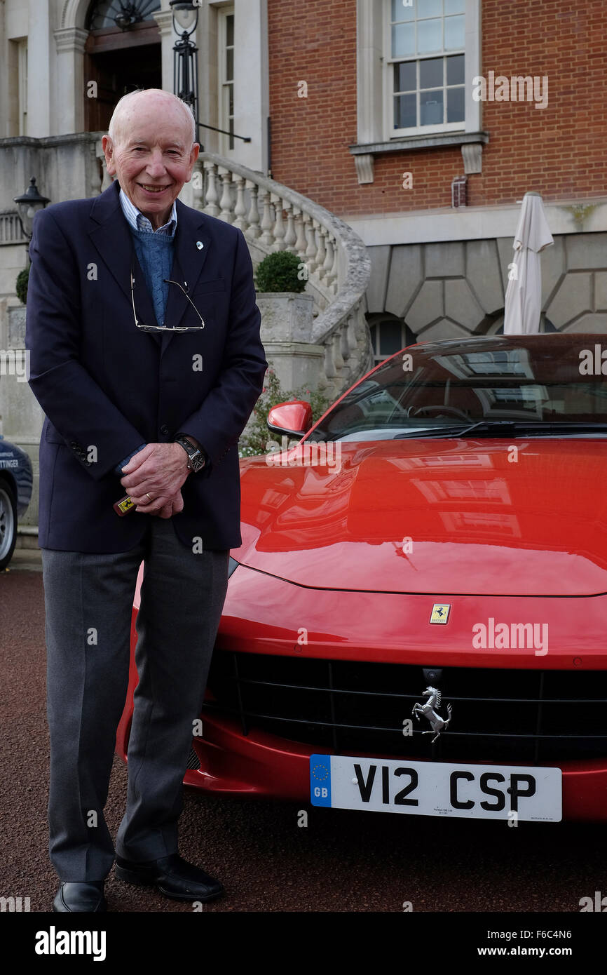 Epsom, Surrey, UK. 16 Nov, 2015. John Surtees OBE au club RAC dans Surrey Epsom au début de cette année, l'Beauujolais s'exécuter. 16 novembre 2015 Crédit : Theodore liasi/Alamy Live News Banque D'Images