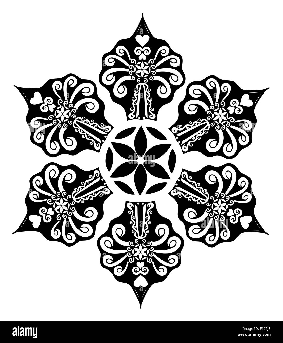 Flocon de neige Star Banque D'Images