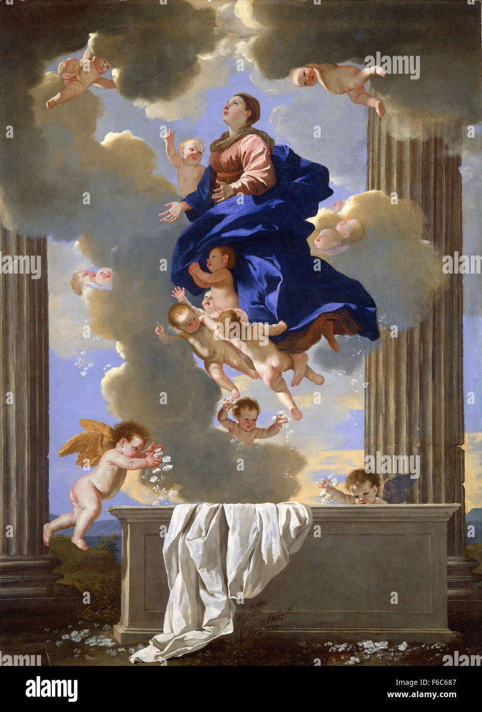 Nicolas Poussin - L'Assomption de la Vierge Banque D'Images