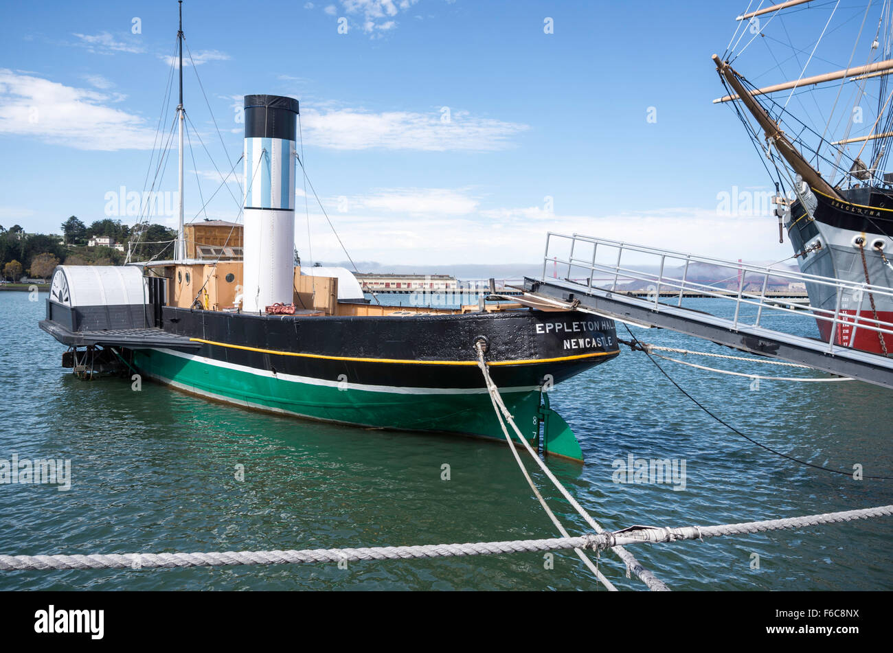 Bateau à aubes anglais, Hyde Street Pier, Fisherman's Wharf, San Francisco, California, USA Banque D'Images