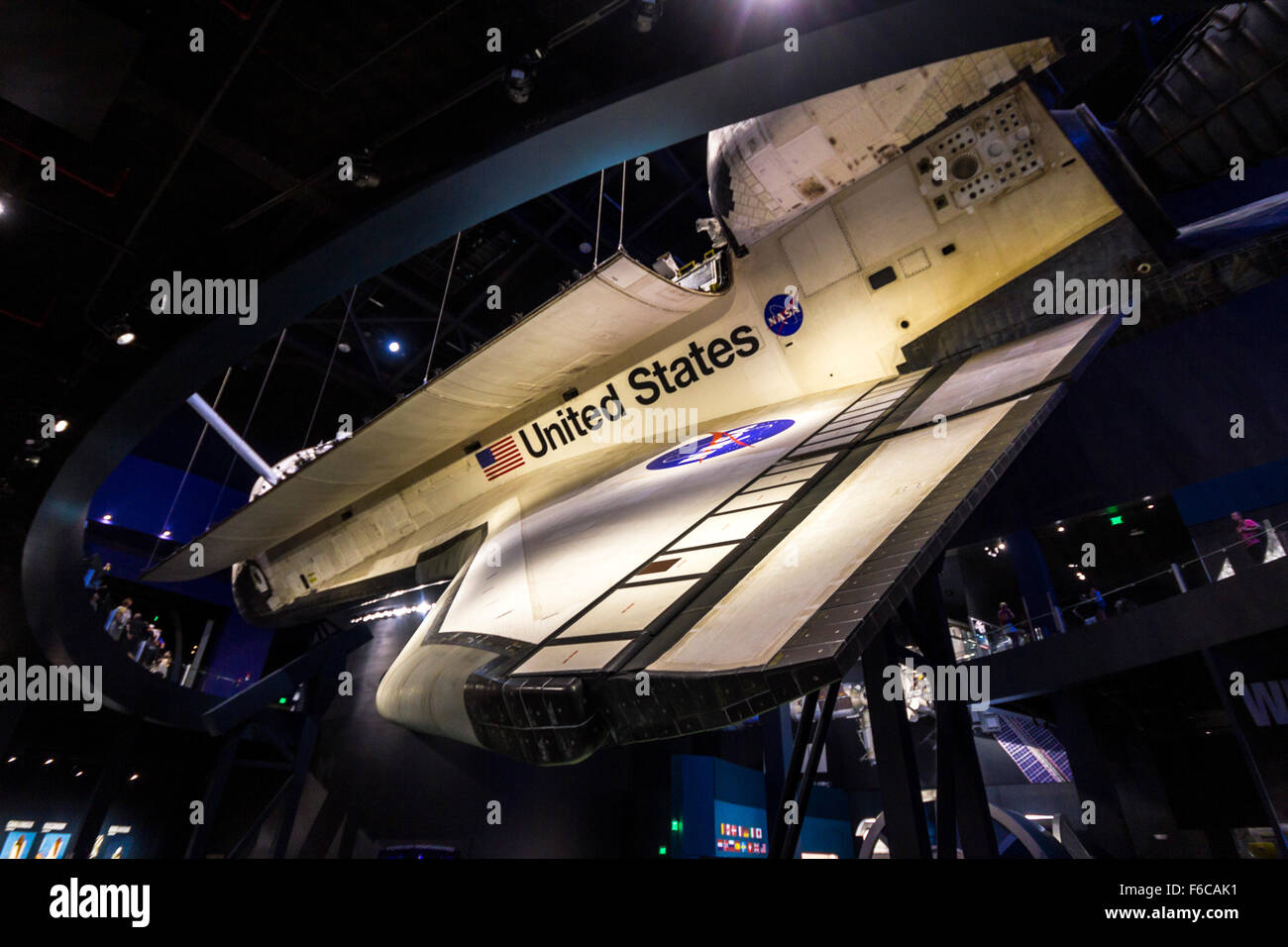 La navette Atlantis au Kennedy Space Center Banque D'Images